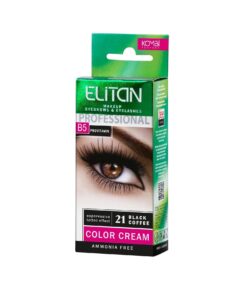 ELITAN Krēmkrāsa uzacīm un skropstām Nr. 21 Melnā kafija, 5 ml/ 5 ml