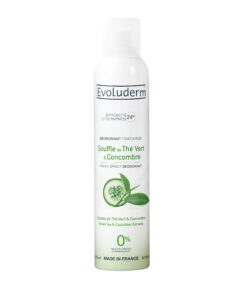 EVOLUDERM Atsvaidzinošs dezodorants ar zaļās tējas un gurķa ekstraktiem, 24 st., 200 ml