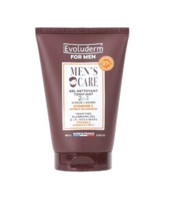 EVOLUDERM Men’s Care Tonizējoša attīroša želeja vīriešiem ar C vitamīnu un žeņšeņa ekstraktu, 100 ml