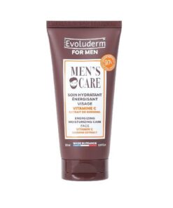 EVOLUDERM Men's Care Enerģiju piešķirošs un mitrinošs sejas kopšanas līdzeklis vīriešiem ar C vitamīnu un žeņšeņa ekstraktu, 50 ml