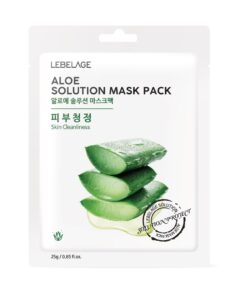 LEBELAGE Aloe Solution Auduma sejas maska, 25 g