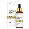 INOPHARM PURE ELEMENTS Eļļa sejai un kaklam ar naktssveces, mežrozīšu bioeļļām un E vitamīnu, 30 ml