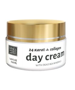 DEAD SEA COLLECTION 24K Gold + Collagen Atjauninošs un atjaunojošs dienas sejas krēms ar 24K zeltu, kolagēnu un Nāves jūras minerāliem, 50 ml
