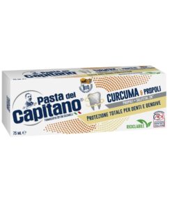 PASTA DEL CAPITANO Zobu pasta ar kurkumu un propolisu, 75 ml
