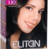 ELITAN  Permanent Hair Color Cream Matu krēmkrāsa 1.10 Melnais dimants, 50/50/30 ml