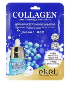 EKEL Collagen Īpaši mitrinoša auduma sejas maska ar kolagēna ekstraktu, 25 ml
