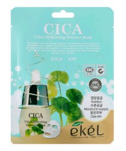 EKEL Cica Īpaši mitrinoša auduma sejas maska ar centellas ekstraktu, 25 ml