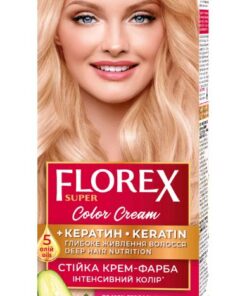 FLOREX SUPER Noturīga matu krēmkrāsa Nr. 10.0 Šampanietis, 2x25/25ml, 10 ml