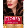 FLOREX SUPER Noturīga matu krēmkrāsa Nr. 2.0 Kastanis, 2x25/25ml, 10 ml