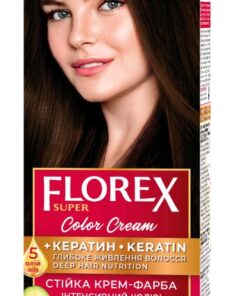 FLOREX SUPER Noturīga matu krēmkrāsa Nr. 2.3 Šokolāde, 2x25/25ml, 10 ml