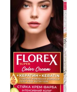 FLOREX SUPER Noturīga matu krēmkrāsa Nr. 4.6 Šokolādes lilija, 2x25/25ml, 10 ml