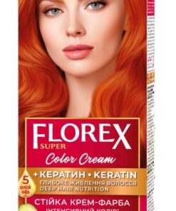 FLOREX SUPER Noturīga matu krēmkrāsa Nr. 8.4 Košs varš, 2x25/25ml, 10 ml