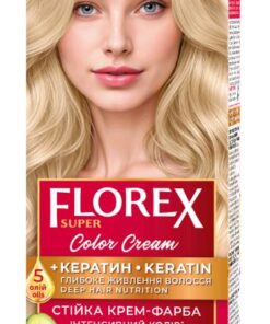 FLOREX SUPER Noturīga matu krēmkrāsa Nr. 8.5 Balta saule, 2x25/25ml, 10 ml