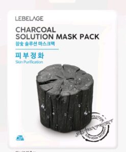 LEBELAGE CHARCOAL Auduma sejas maska ar kokogli, 25 g