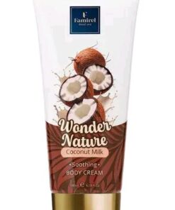 FAMIREL Wonder Nature Nomierinošs ķermeņa krēms Kokosriekstu piens, 180 ml