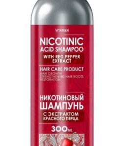 VITATEKA Nikotīnskābes šampūns ar sarkano piparu ekstraktu, 300 ml