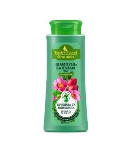 HERB’S PLANET Fito Līnija Šampūns-balzams 2 vienā Nātre un mežrozīte Svaigums un apjoms, 240 ml