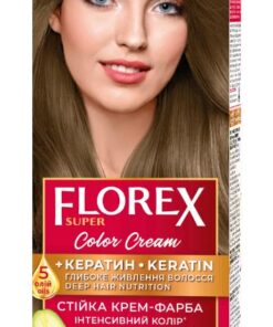 FLOREX SUPER Noturīga matu krēmkrāsa Nr. 3.0 Gaiši brūns, 2x25/25ml, 10 ml