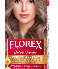 FLOREX SUPER Noturīga matu krēmkrāsa Nr. 3.3 Pelnu blondīne, 2x25/25ml, 10 ml