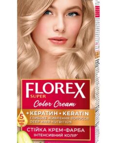 FLOREX SUPER Noturīga matu krēmkrāsa Nr. 9.8 Bēša pērle, 2x25/25ml, 10 ml