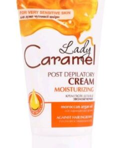 LADY CARAMEL Mitrinošs krēms pēc depilācijas ļoti jutīgai ādai, 150 ml