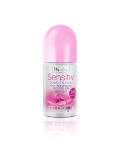 INELIA Sensitive Comfort & Care Rullīšu dezodorants antiperspirants ar E vitamīnu, 50 ml
