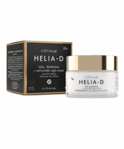 HELIA-D Cell Concept 55+ Šūnu atjaunojošs un pretgrumbu nakts krēms visiem ādas tipiem, 50 ml