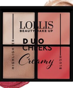 LOLLIS Duo Cheeks Krēmveida sārtums un izgaismotājs, 16 g