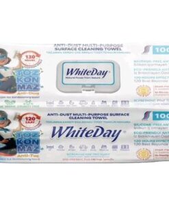 WHITE DAY Daudzfunkcionālas virsmu tīrīšanas salvetes, 100 gab.