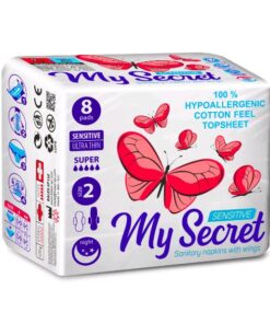 MY SECRET higiēniskās paketes Sensitive, 8 gab.