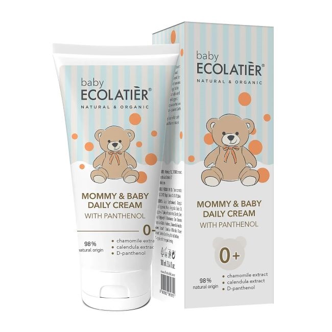 ECOLATIER Mommy&Baby Bērnu krēms ar pantenolu 0+, 100 ml