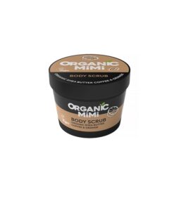 ORGANIC MIMI Ķermeņa skrubis Organic Shea Butter, Coffee & Orange, 120 g