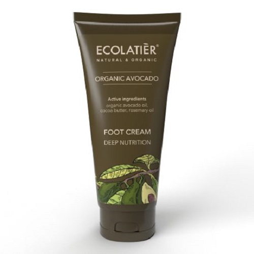 ECOLATIER Organic Avocado Kāju krēms Dziļa barošana, 100 ml