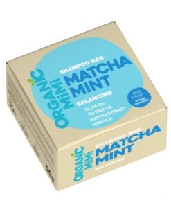ORGANIC MIMI Matcha Mint cietais šampūns taukainiem matiem, 50 g