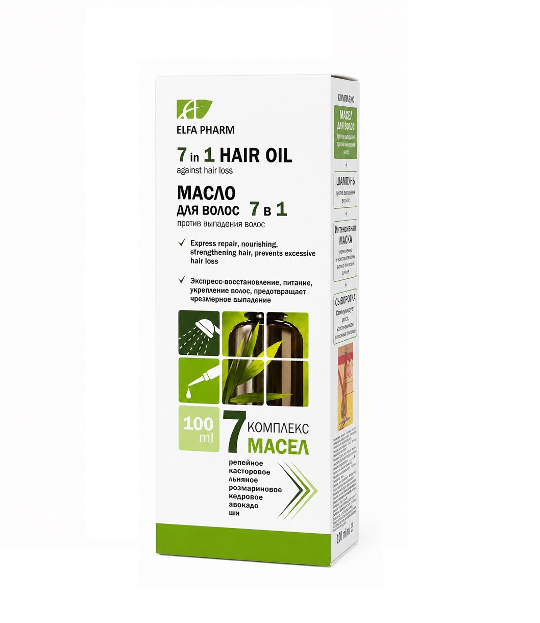 ELFA PHARM Eļļa matiem 7 & 1, 7 eļļas 100 ml
