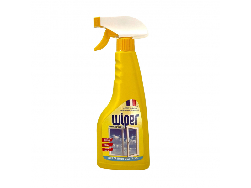 WIPER Optimāla tīrīšana Universāls logu un stikla tīrīšanas līdzeklis, 500 ml