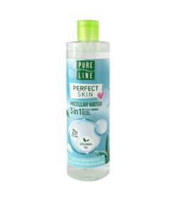 PURE LINE Ideāla āda Micelārais ūdens 3 in 1 kombinētai un problemātiskai ādai, 400 ml
