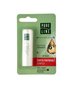 PURE LINE SOS Lūpu balzams Fitopantenols, 3,6 g