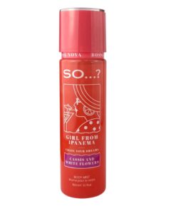 SO…? BOSSA NOVA Girl From Ipanema Parfimēts ķermeņa sprejs Kasis un baltie ziedi, 150 ml