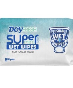 DOYFRESH Tualetē noskalojamas mitrās salvetes, 8 gab.