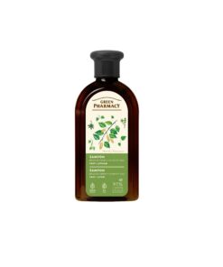 GREEN PHARMACY Pretblaugznu šampūns ar bērzu pumpuriem un rīcineļļu, 350 ml